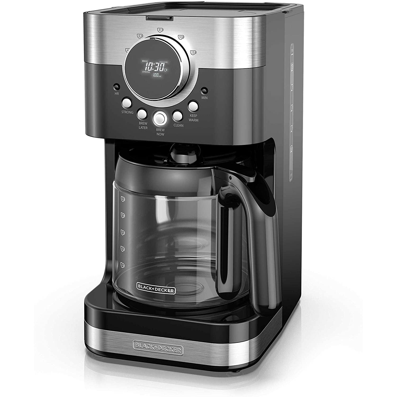 Black & Decker 12 Cup Programmable Gray Coffee Maker - Power Townsend  Company