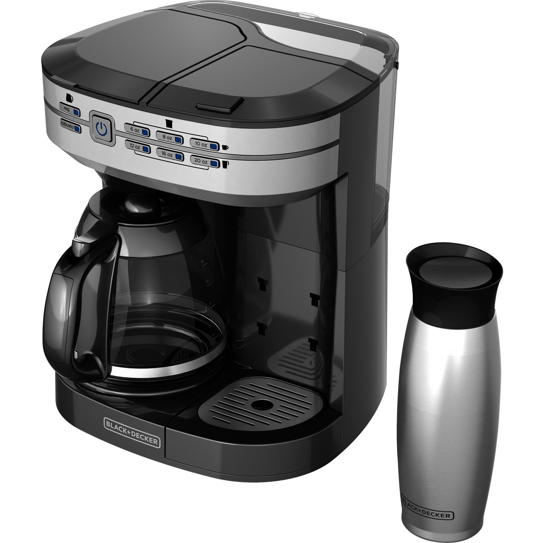 Black & Decker Cafe Select Dual Brew Coffeemaker with Travel Mug