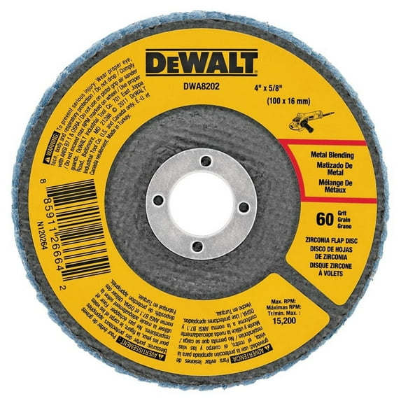 Black & Decker/DWLT 4" 60 Grit Flap Disc DWA8202