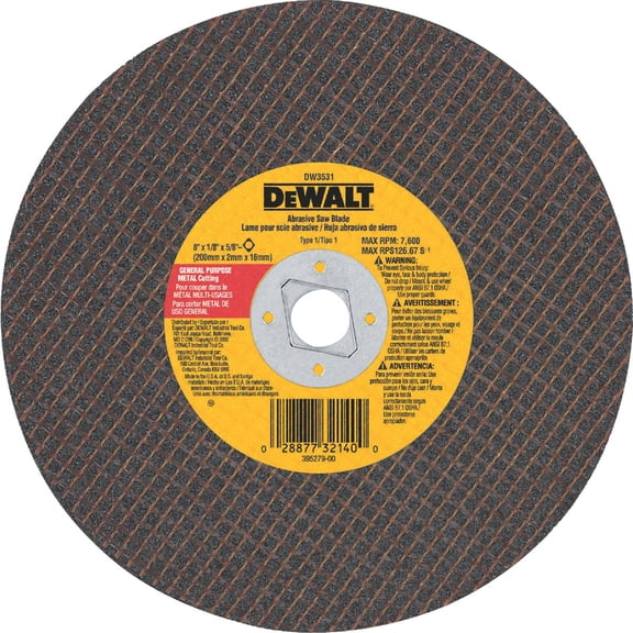 Black & Decker/DWLT 8" Metal Abrasive Blade DW3531