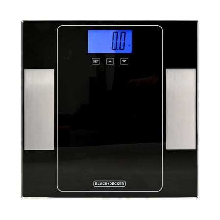 Black   Decker Digital Smart Scale, Body Weight & BMI, Bathroom Scale with Body Composition Analysis, Black