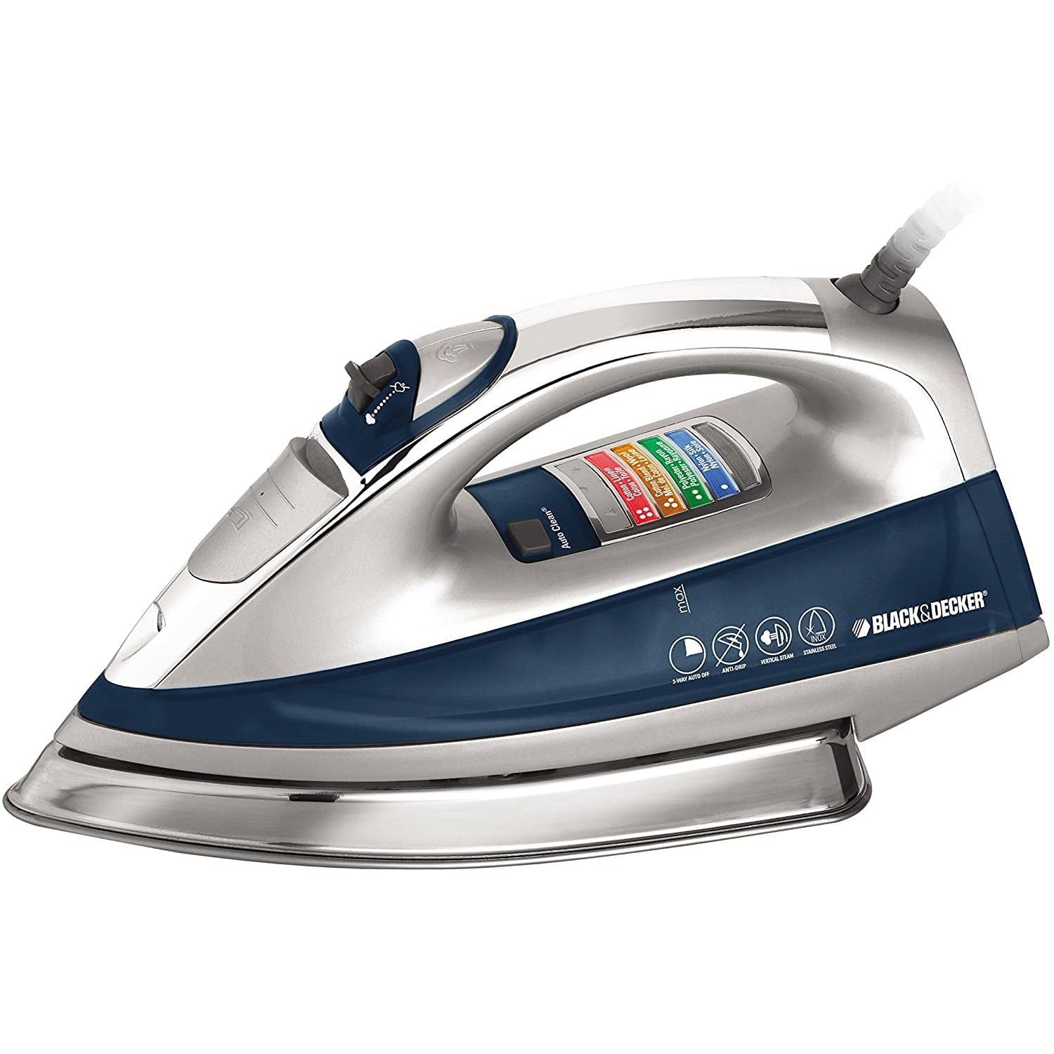 Black + Decker Digital Steam Iron with Auto ShutOff, Blue