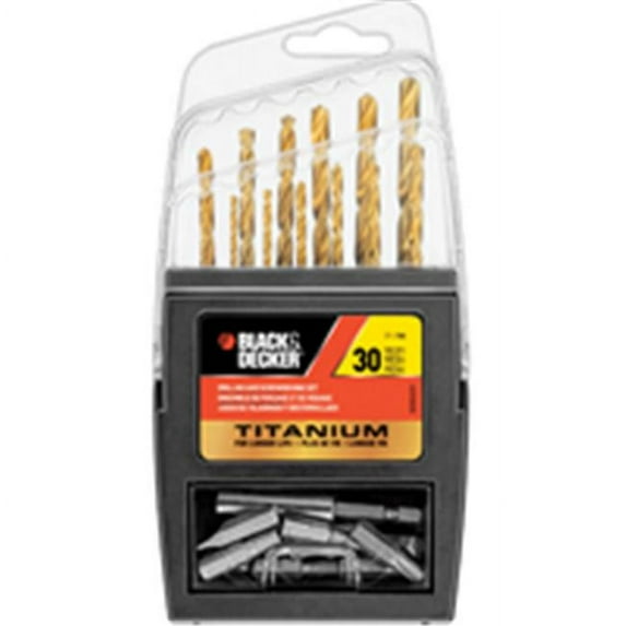 Black + Decker Drilling and Screwdriving Set 30 Pieces