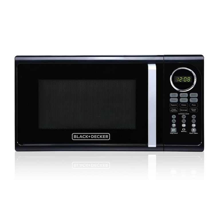 Black Decker EM925ACP P2 0.9 Cu. Ft. Microwave With Pull Handle Black