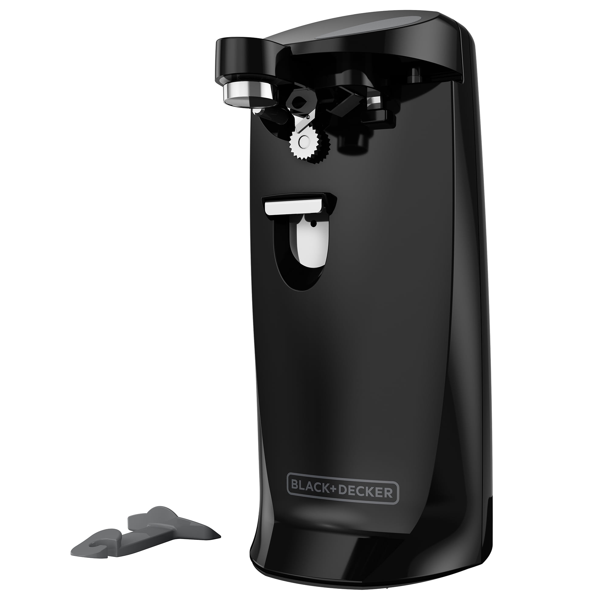  BLACK+DECKER EasyCut Extra-Tall Can Opener with Knife Sharpener  and Bottle Opener, Black, EC500B-T : Home & Kitchen