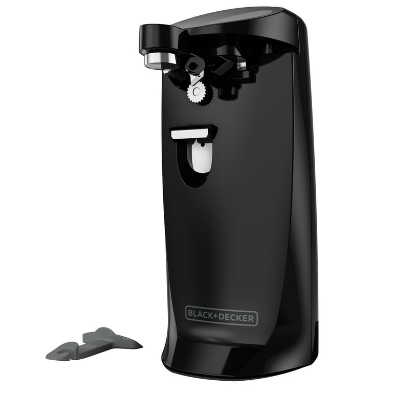 BLACK+DECKER Black and Decker Extra Tall Electric Can Opener in White with  Knife Sharpener at
