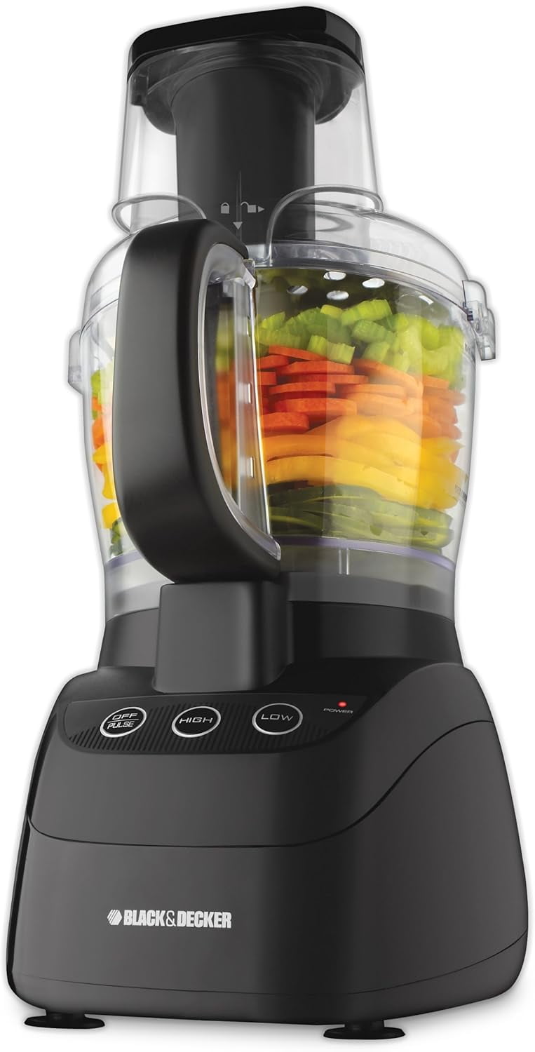 Black & Decker FP2500B PowerPro Wide-Mouth 10-Cup Food Processor, Black Home Supply Maintenance Store, New - Retail By Visit the BLACKDECKER Store