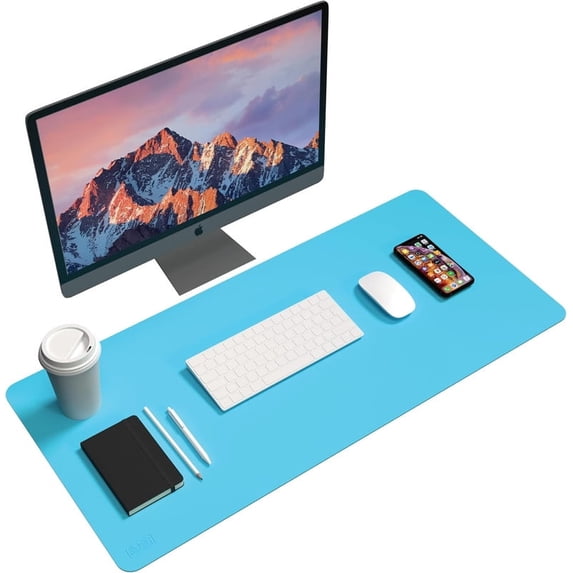 Black+Decker Faux Leather Keyboard and Mouse Desk Mat - Protective ...