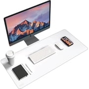 Black+Decker Faux Leather Keyboard and Mouse Desk Mat - Protective Decor for Home Offices and Gaming - Desk Organizers