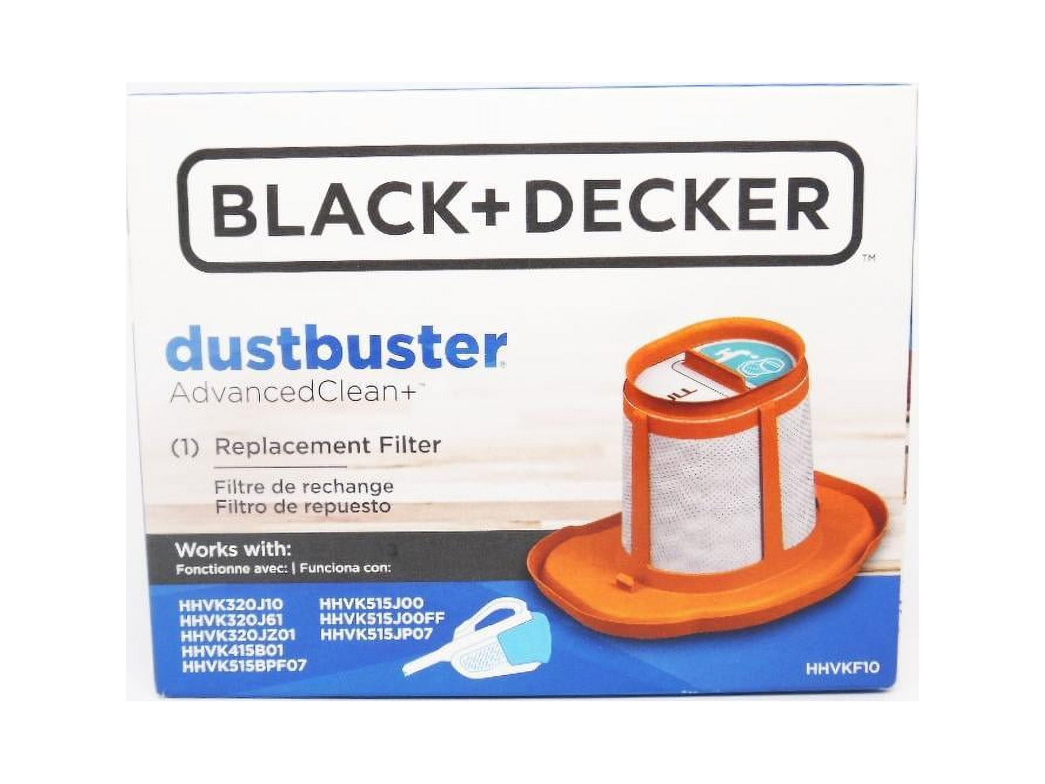 BLACK+DECKER Dustbuster Handheld Vacuum, Cordless, AdvancedClean+, White  (HHVK320J10)