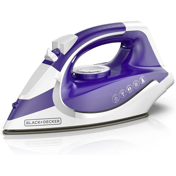 Black+Decker ICL500 Light N Go Cordless Iron, Purple, Large Water Tank