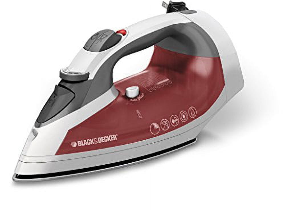 Black & Decker Xpress Steam Iron, Retractable, Auto Shut, Dry Clothes