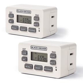 Black + Decker Indoor Polarized Digital Bar Timer (2 Pack)