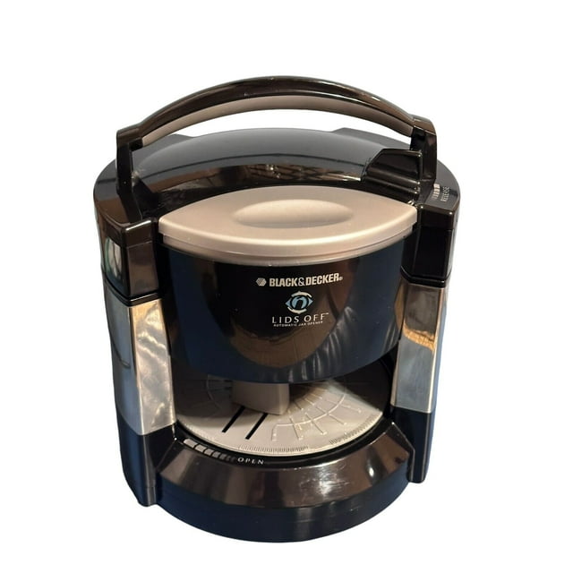 Black & Decker JW200BM Lids Off Electric Jar Opener, Black (New Display