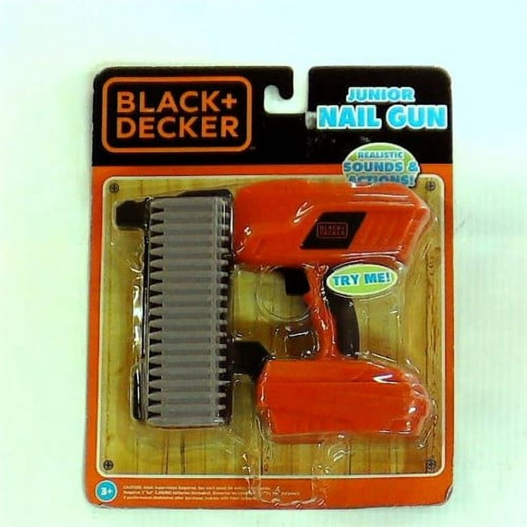 .com: Black & Decker Jr. Electronic Tool, Nailgun : Toys & Games