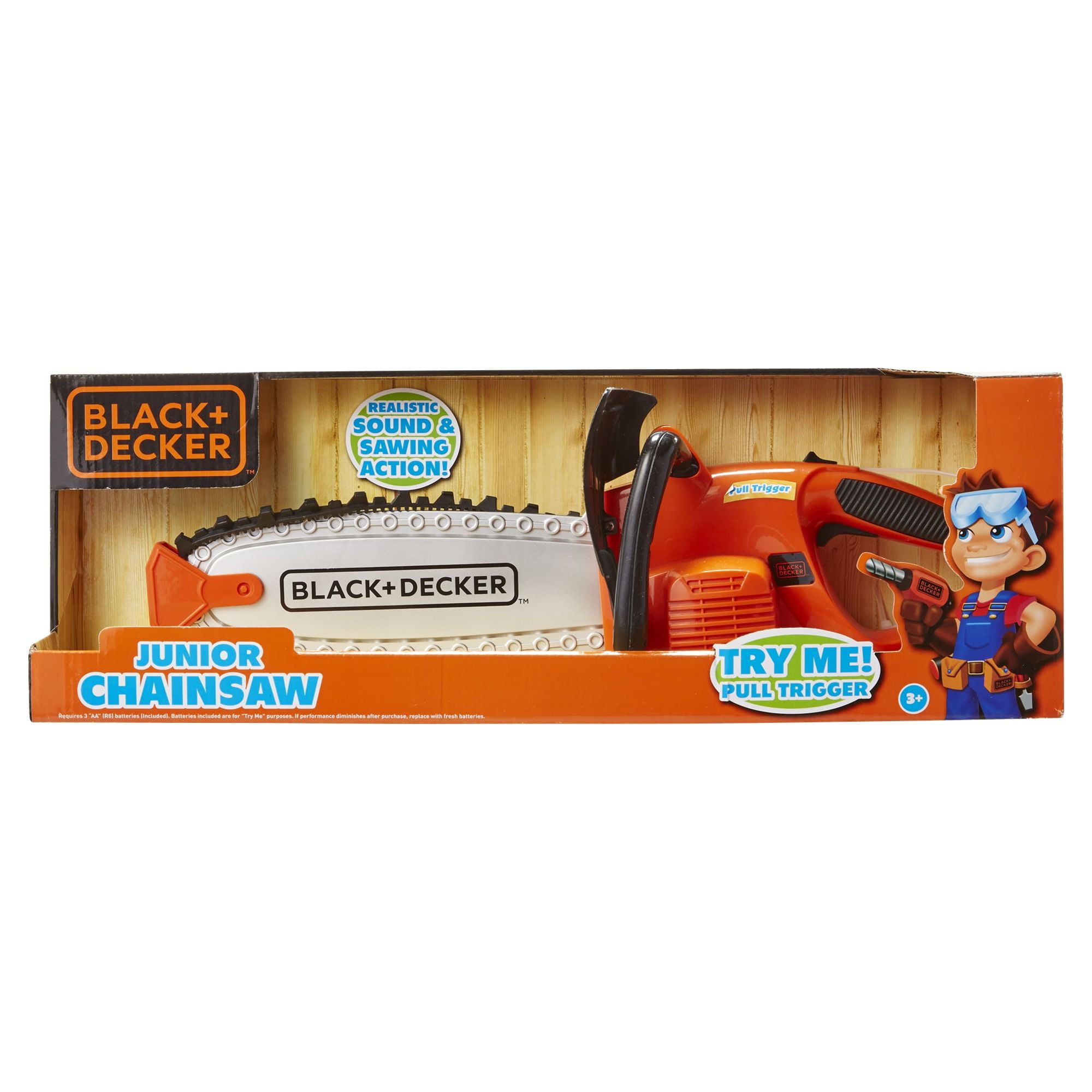Black & Decker Junior Chainsaw Play Construction Toy Ages 3+