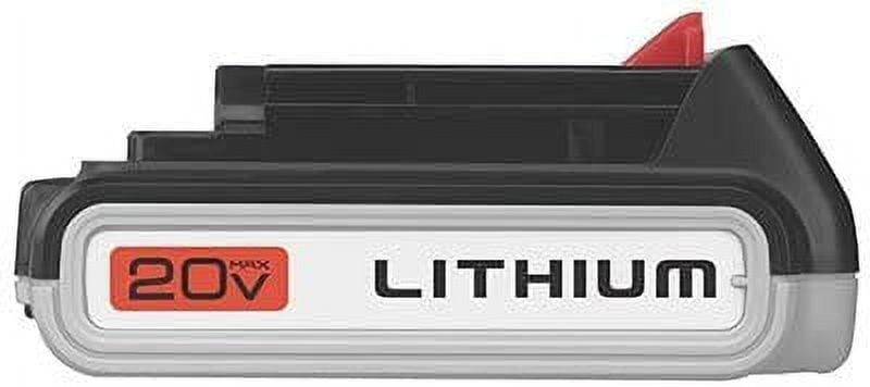 Black & Decker LBXR2020 Max Lithium Ion Battery, 20-Volt - Quantity 2