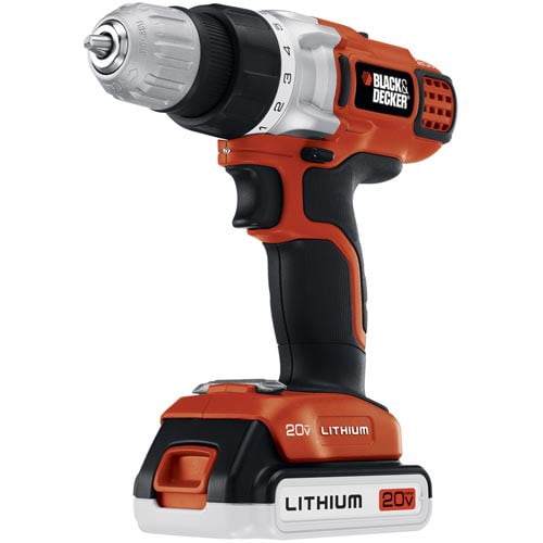 Black & Decker LDX220SBFC 20V MAX Cordless Lithium-Ion 3/8 in. 2-Speed Drill Driver Kit with Fast Charger