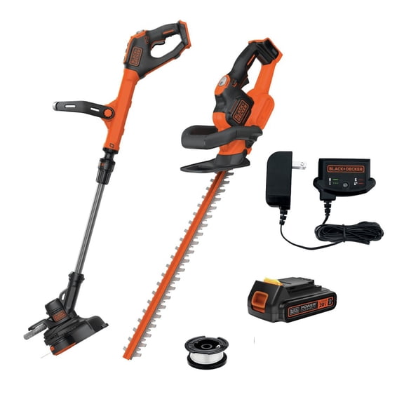 20V MAX POWERCUT 22 in. Cordless Hedge Trimmer Kit and 20V MAX EASYFEED 12 in. Cordless String Trimmer/Edger Kit with 3 Batteries (1.5 Ah) Bundle