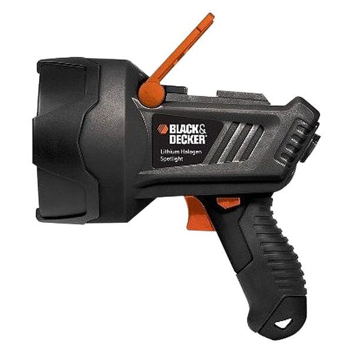 Black & Decker LIONHALB - 2200 Lumens Black Halogen Spotlight