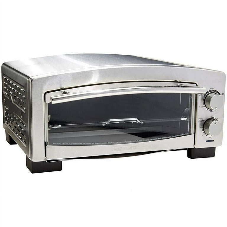 BLACK+DECKER 5-Minute Pizza Oven and Snack Maker, Stainless Steel