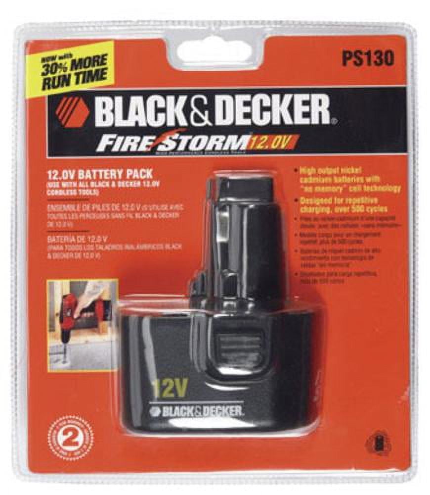 Black+Decker A14 Slide Battery Pack 14.4V 1.5Ah NiCd
