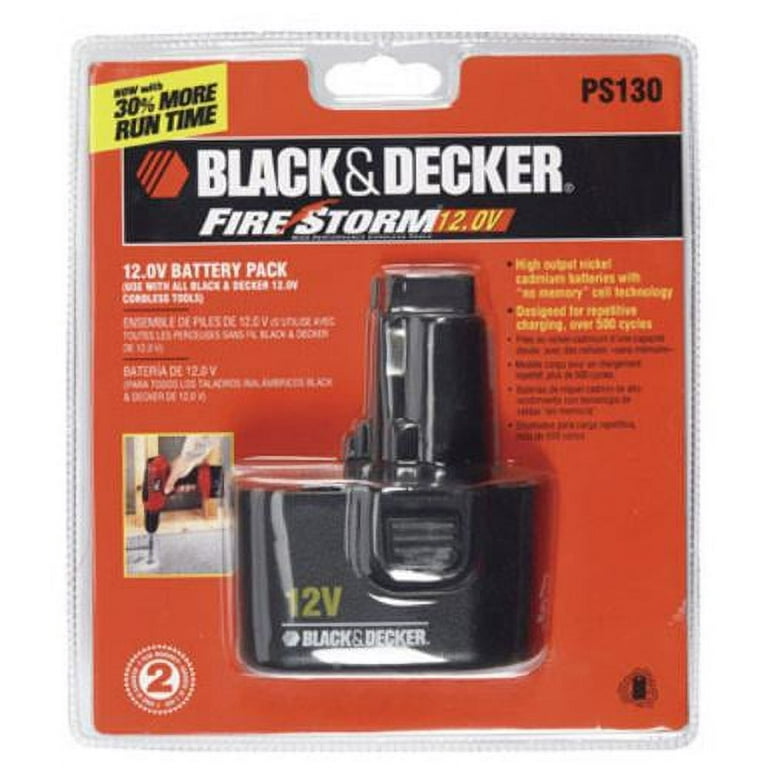 PS130 Battery - Black & Decker PS130 Battery - Spare Module Type Black & Decker  PS130 Replacement Nickel-Metal Hydride (Ni-MH) Power Tool Battery –