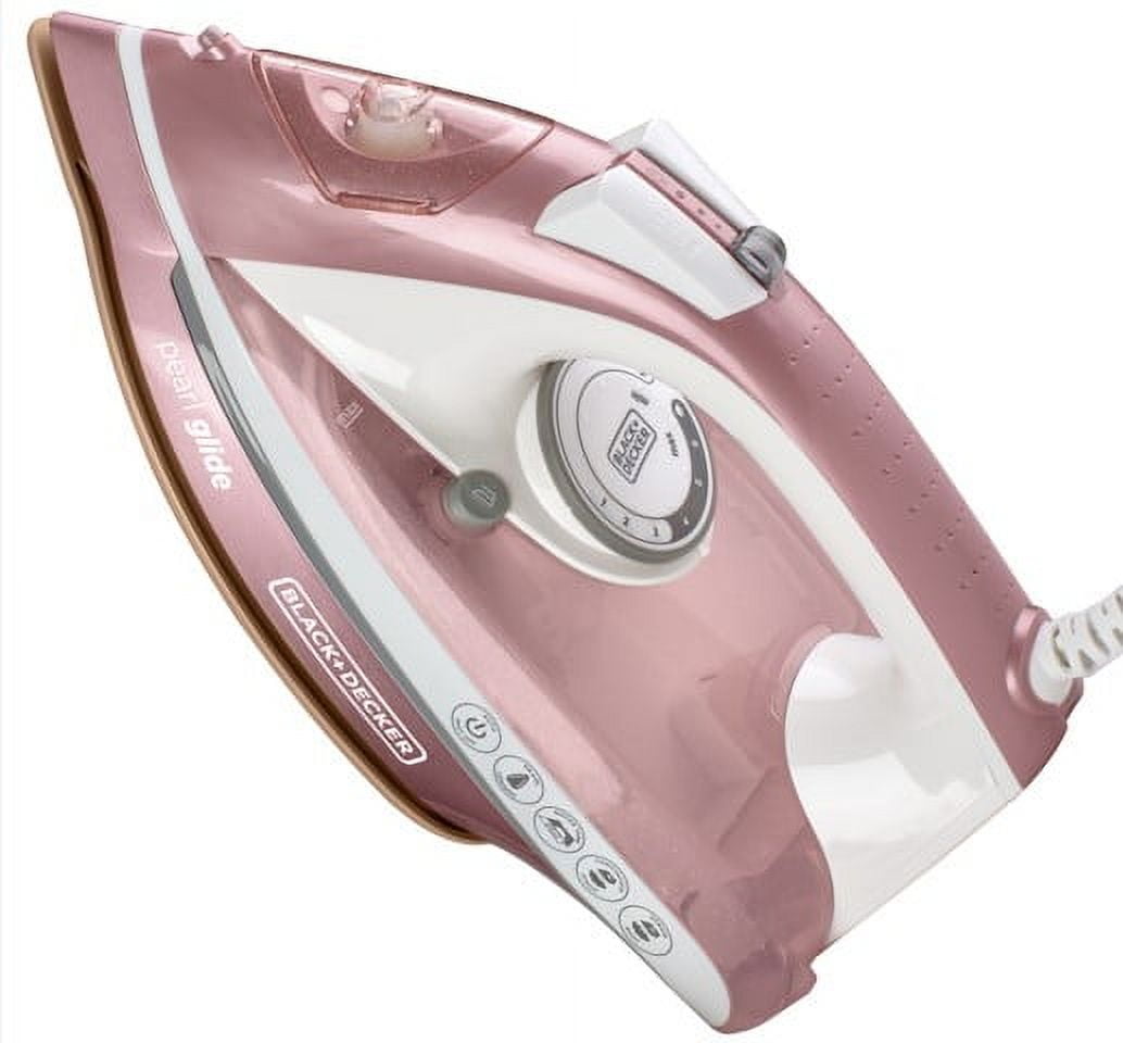 Black + Decker Pearl Glide Steam Iron with Pearl-Infused Ceramic Soleplate, Vertical Steaming - Walmart.com