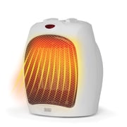 BLACK+DECKER 1,500-Watt-Max Desktop Ceramic Heater with Fan Setting, White