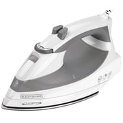 BLACK+DECKER QuickPress Steam Iron with Smart Steam Technology, Anti-Drip, Auto Shut-Off, F976