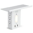 thumbnail image 1 of Black + Decker Surge Protector Wall Tap Shelf with Night Light, 1 of 6