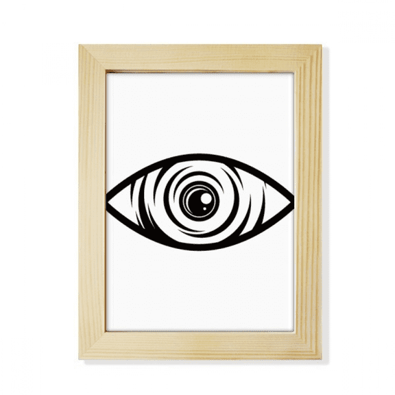 Black Decoration Eye Vector Pattern Desktop Adorn Photo Frame Display Art Painting Wooden