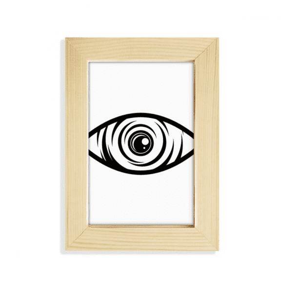 Black Decoration Eye Vector Pattern Desktop Display Photo Frame Picture Art Painting 5x7 inch