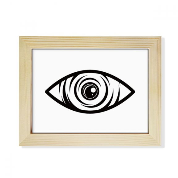 Black Decoration Eye Vector Pattern Desktop Photo Frame Picture Art Decoration Painting 6x8 inch