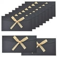 thumbnail image 1 of Black Decorative Envelopes 20 Pcs Paper Invitation Envelopes with Ribbon Bow Gift Card Holders Thicken Greeting Envelope Set Wedding Party Favors Birthday Festival Supplies By Topboutique, 1 of 7