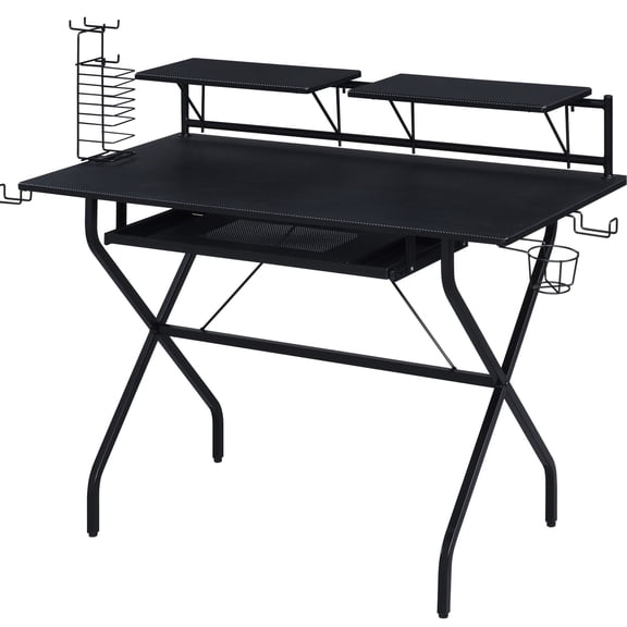 Black Desk - Game Rack for Display - Gaming Enthusiast - Showcase Games