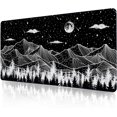 thumbnail image 1 of Black Desk Pad, Office Desk Mat, Large Mouse Pad Gaming, Waterproof Laptop DeskPad for Office and Home, Black, 31.5" x 15.7", 1 of 14