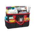 thumbnail image 1 of Black Desktop File Organizer Tote - Multi-Use Storage Bag for Office Files, Art Supplies & Makeup | Portable Desk Organizer with Handles for Travel, Home & Work, 1 of 5