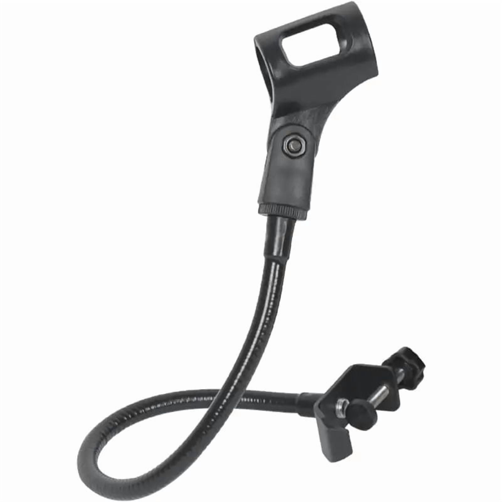Black Desktop Microphone Arm with a 360-Degree Adjustable Gooseneck, Suitable for Studio Recording And Podcasting, Designed for Professional Content Creators