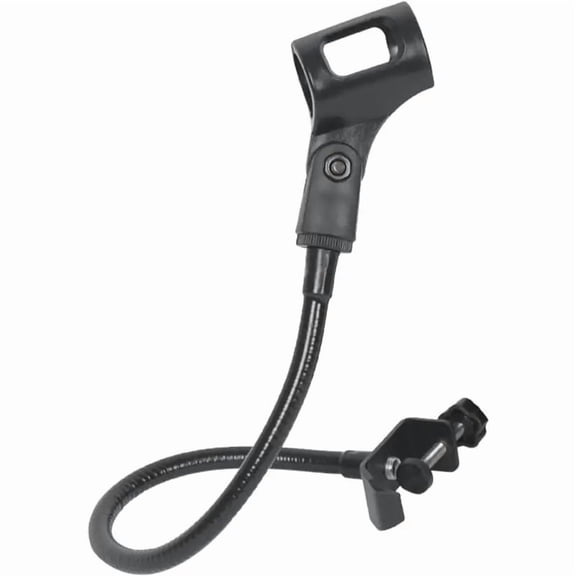 Black Desktop Microphone Arm with a 360-Degree Adjustable Gooseneck, Suitable for Studio Recording And Podcasting, Designed for Professional Content Creators