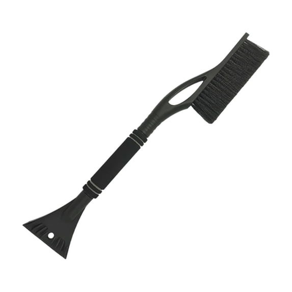 Black Detachable Snow Brush And Shovel For Car Windshield Ice Scraper Multi Function Tool Black 23.6X4.3In