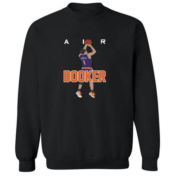 Black Devin Booker Suns AIR Crew Neck Sweatshirt ADULT