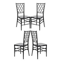 Black Diamond Back Chair - Sold in Sets of 4, Some Assembly Required by Chivari