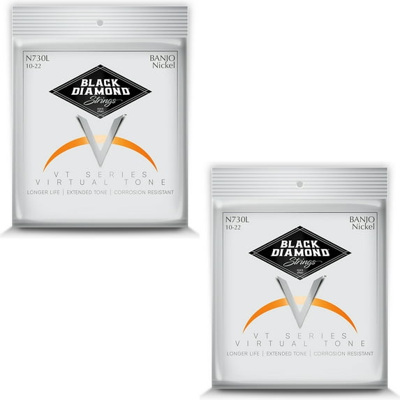 Black Diamond Banjo Strings 3-Pack 5-String Light Loop End Nickel Wound