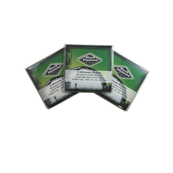 Black Diamond Banjo Strings 3-Pack 5-String Light Loop End