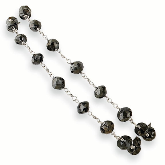 Black Diamond Briolette Bracelet