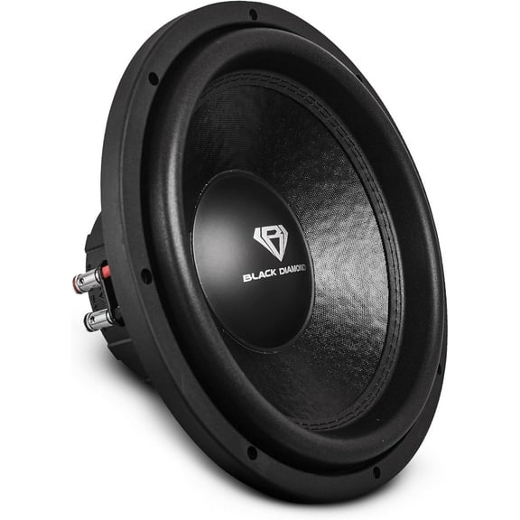 BLACK DIAMOND DIA-12D4 Car Subwoofer 12" 500W Max Power, 250W RMS, Dual 4 Ohms, DVC (1 Speaker)