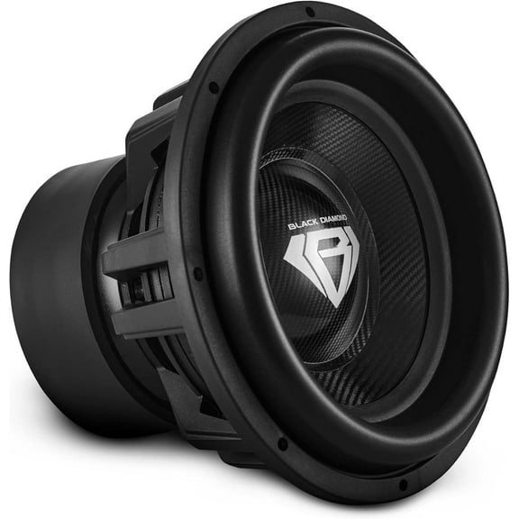 Black Diamond DIA-CARBON15.1D 15" High Excursion Carbon Fiber Subwoofer 3500W RMS - 7000W MAX | 1-Ohm DVC - Competition-Grade Pro Audio Subwoofer for Extreme Bass