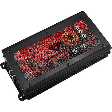 Black Diamond DIA-K4 Amplifier Car Audio, Full Range Class D Car Amp 2000 Watts - 4-Channel Monoblock Amplifier with Acrylic Window & LED Lighting