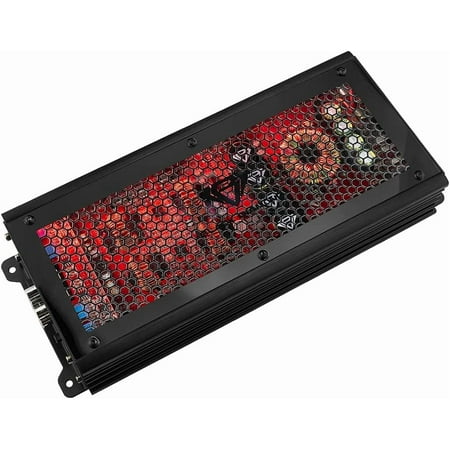 Black Diamond DIA-K4X Amplifier Car Audio, Full Range Class D Car Amp 3200 Watts - 4-Channel Monoblock Amplifier with Acrylic Window & LED Lighting